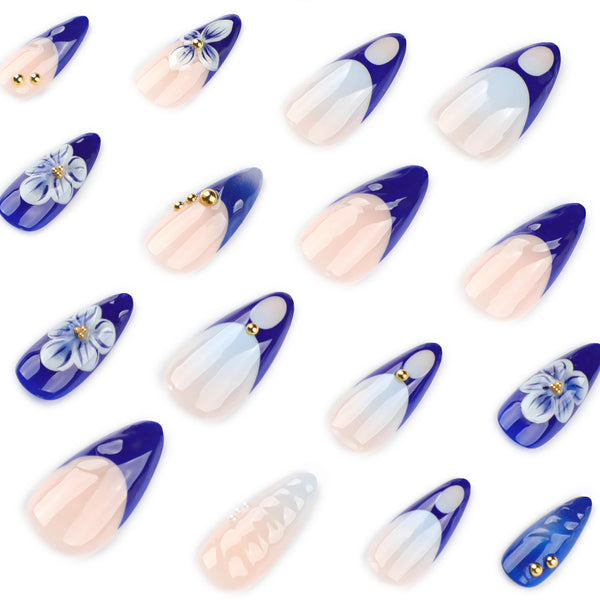 12 Sizes-24 Pcs Press On Nails JP3907