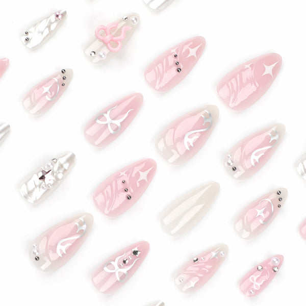 12 Sizes-24 Pcs Press On Nails JP3328