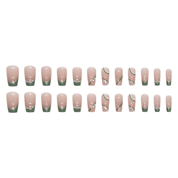 12 Sizes-24 Pcs Press On Nails Z729