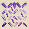 12 Sizes-24 Pcs Press On Nails Y1448