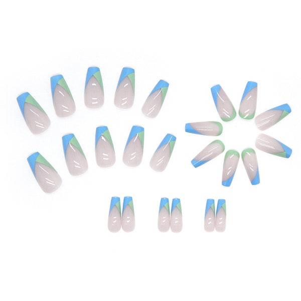 12 Sizes-24 Pcs Press On Nails W180