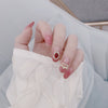 12 Sizes-24 Pcs Press On Nails JP3121