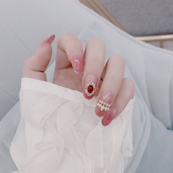12 Sizes-24 Pcs Press On Nails JP3121
