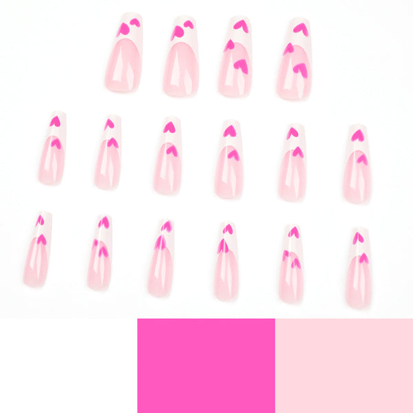 12 Sizes-24 Pcs Press On Nails JP1468