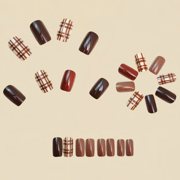 12 Sizes-24 Pcs Press On Nails Y1465