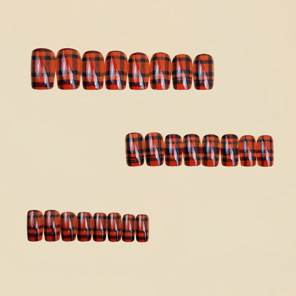 12 Sizes-24 Pcs Press On Nails Y1465