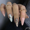 12 Sizes-24 Pcs Press On Nails W284