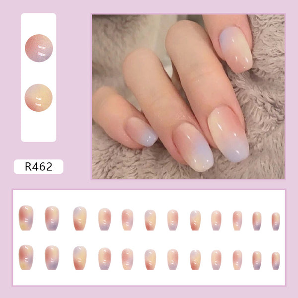 12 Sizes-24 Pcs Press On Nails R441