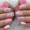 12 Sizes-24 Pcs Press On Nails W1269