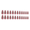 12 Sizes-24 Pcs Press On Nails W1999