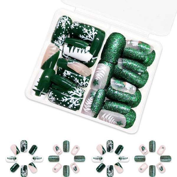 Christmas Press On Nails-2 Sets Mixed Pack (48PCS Total) C-mix-10