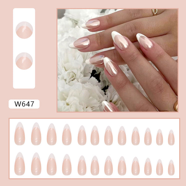 12 Sizes-24 Pcs Press On Nails W647
