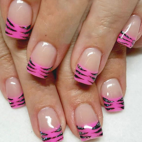 12 Sizes-24 Pcs Press On Nails C766