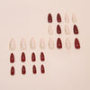 12 Sizes-24 Pcs Press On Nails W1810