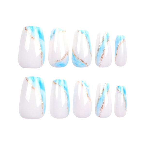 12 Sizes-24 Pcs Press On Nails JP2929