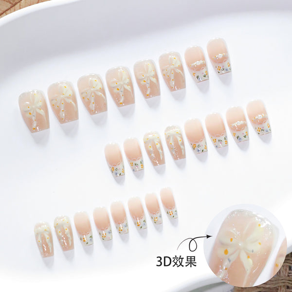 12 Sizes-24 Pcs Press On Nails JL0681