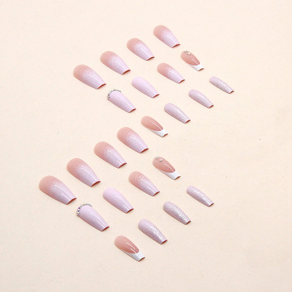 12 Sizes-24 Pcs Press On Nails Z613