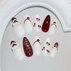 12 Sizes-24 Pcs Press On Nails Z1134