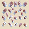 12 Sizes-24 Pcs Press On Nails Y1217
