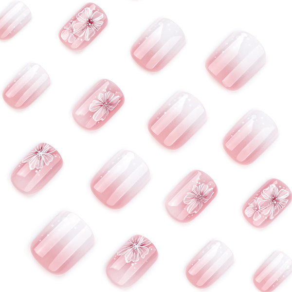 12 Sizes-24 Pcs Press On Nails JP3834