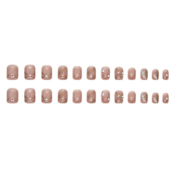 12 Sizes-24 Pcs Press On Nails Z580
