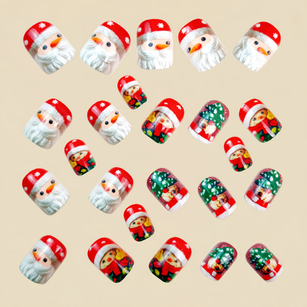 12 Sizes-24 Pcs Press On Nails Y1455