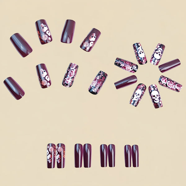 12 Sizes-24 Pcs Press On Nails Y849