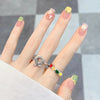 12 Sizes-24 Pcs Press On Nails R760