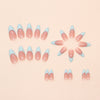 12 Sizes-24 Pcs Press On Nails W1808