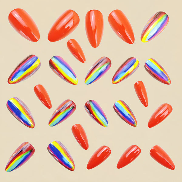 12 Sizes-24 Pcs Press On Nails Y984