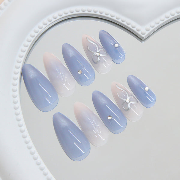 12 Sizes-24 Pcs Press On Nails Z1119