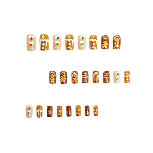 12 Sizes-24 Pcs Press On Nails Y250