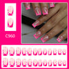 12 Sizes-24 Pcs Press On Nails C960