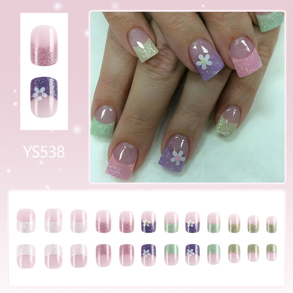 12 Sizes-24 PcsPress On Nails YS538
