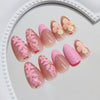 12 Sizes-24 Pcs Press On Nails Z1079