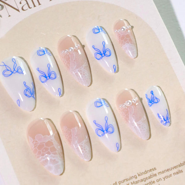 12 Sizes-24 Pcs Press On Nails JL0672