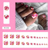12 Sizes-24 Pcs Press On Nails F082