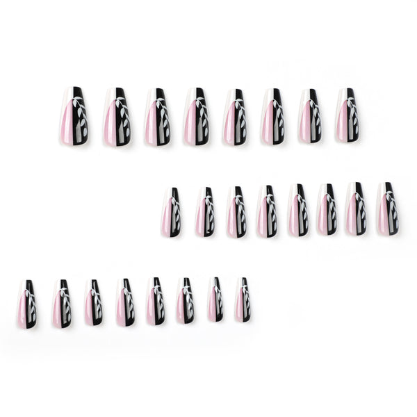 12 Sizes-24 Pcs Press On Nails JP2726