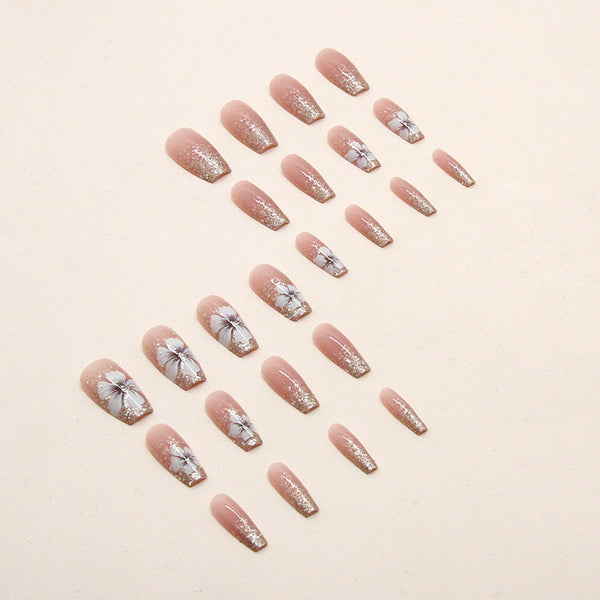12 Sizes-24 Pcs Press On Nails R758