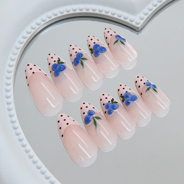 12 Sizes-24 Pcs Press On Nails W2155