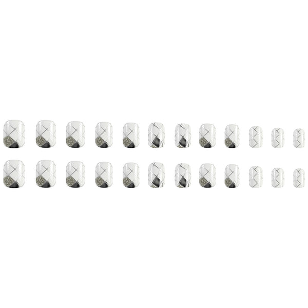 12 Sizes-24 Pcs Press On Nails Y048
