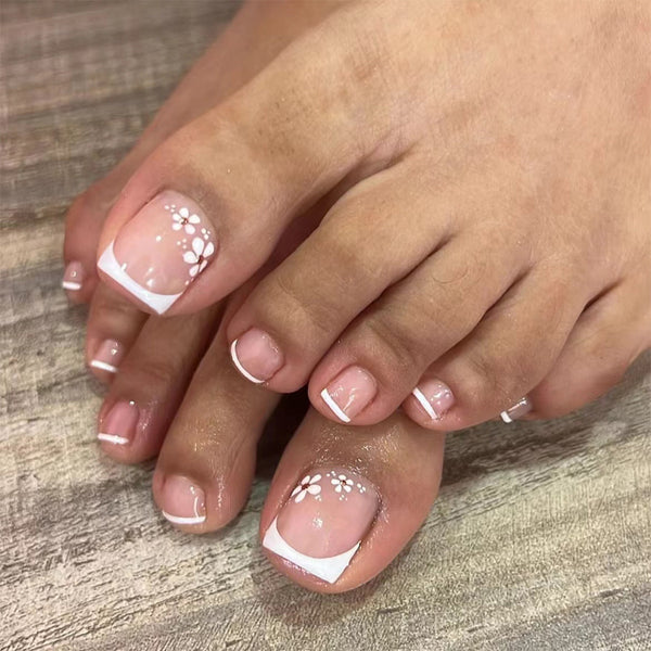 12 Sizes-24 Pcs Press On Nails C1195