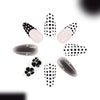 12 Sizes-24 Pcs Press On Nails C1558