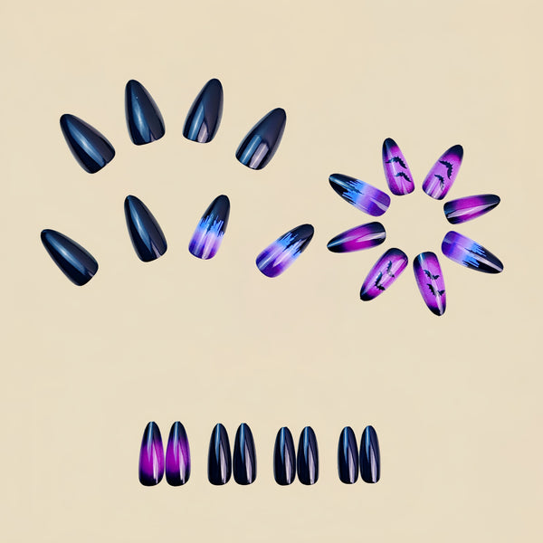 12 Sizes-24 Pcs Press On Nails Y857