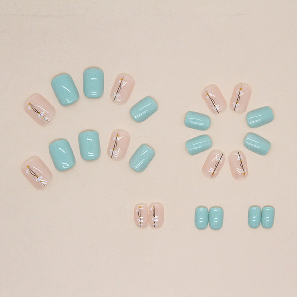 12 Sizes-24 Pcs Press On Nails R765