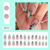 12 Sizes-24 Pcs Press On Nails W659