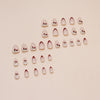 12 Sizes-24 Pcs Press On Nails Z859