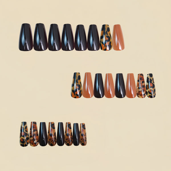 12 Sizes-24 Pcs Press On Nails Y1755