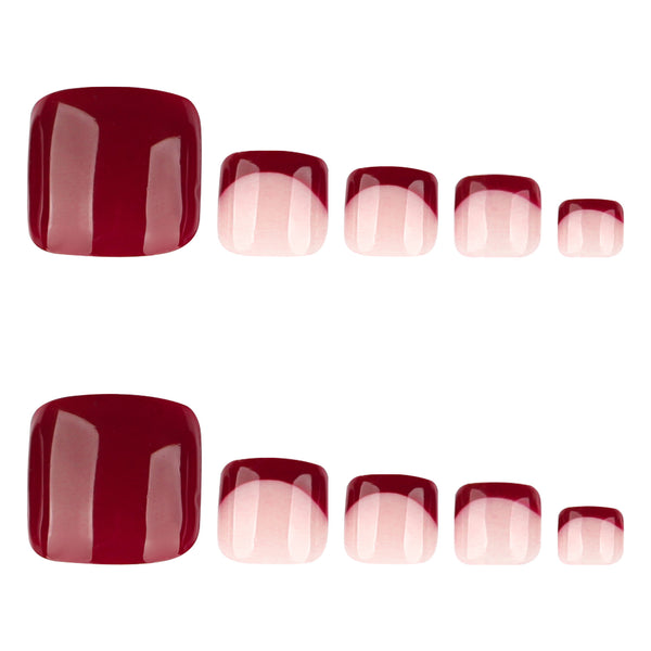 12 Sizes-24 Pcs Press On Nails JP4248