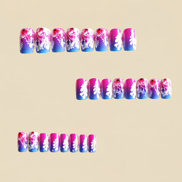 12 Sizes-24 Pcs Press On Nails Y1156